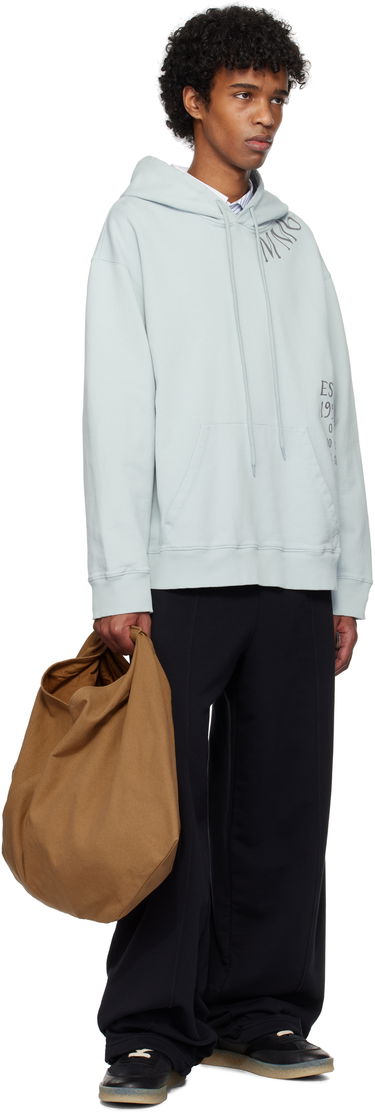 Mikina Maison Margiela MM6 Maison Margiela Printed Hoodie Zelené | SH0GU0026 M25012, 3