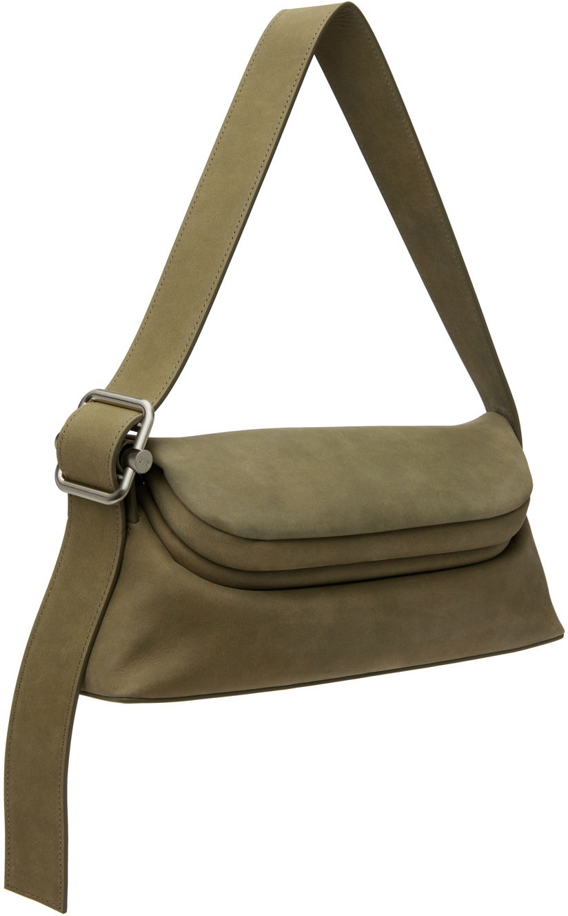 Taška cez rameno OSOI Suede Shoulder Bag Zelené | 24FWB01016120, 1