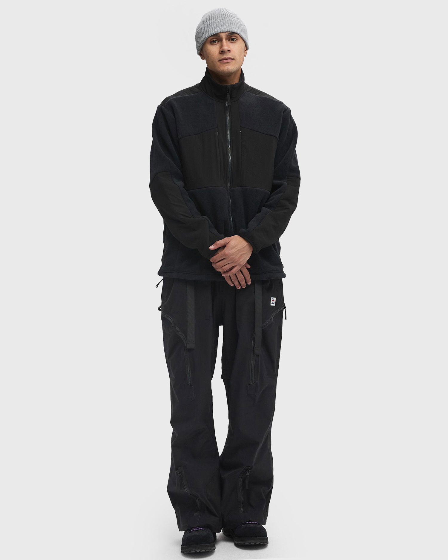 Bomber bunda Snow Peak Double Face Fleece Jacket Čierna | SW-24AU007-BLACK, 1