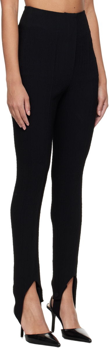 Nohavice Nanushka Nanushka Savita Seersucker Stirrup Trousers Čierna | NW25RSPA20199, 1