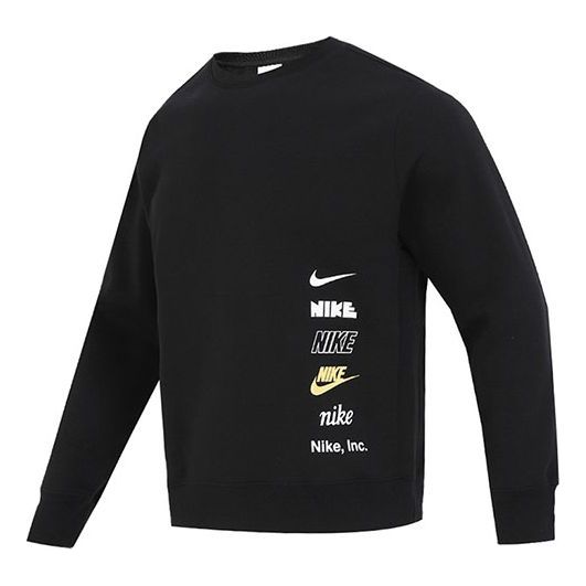 Mikina Nike Men's Brushed-Back Crew Sweatshirt Čierna | DX0782-010, 0