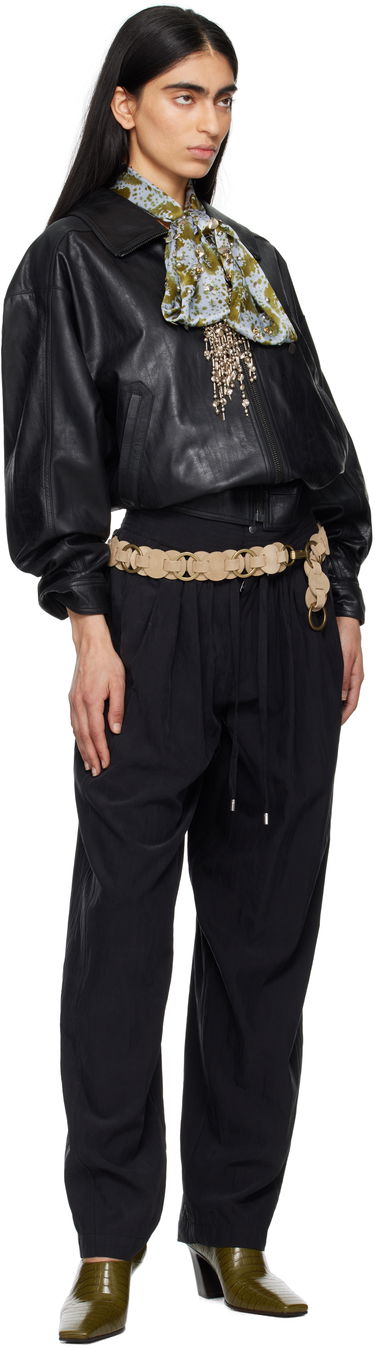 Nohavice ISABEL MARANT Isabel Marant Gleen Trousers Čierna | PA0541FA-C2G01I, 4