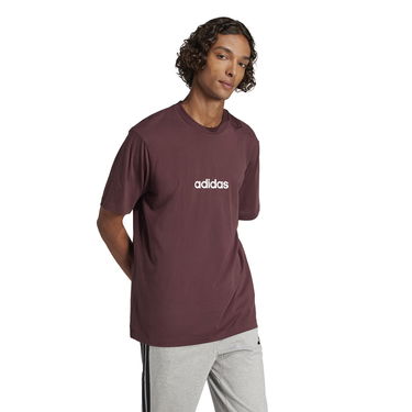 Tričko adidas Performance Linear T-Shirt Vínová | JE8998, 3