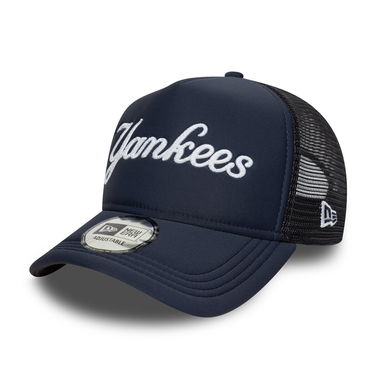 Šiltovka New Era MLB Foam Script 9FORTY Trucker NY Yankees Adjustable Navy | 60691182, 0