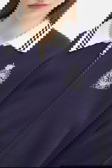 Sveter Sporty & Rich Sporty & Rich Royal Club Zipped Cardigan Navy | CA006620219BL106, 3