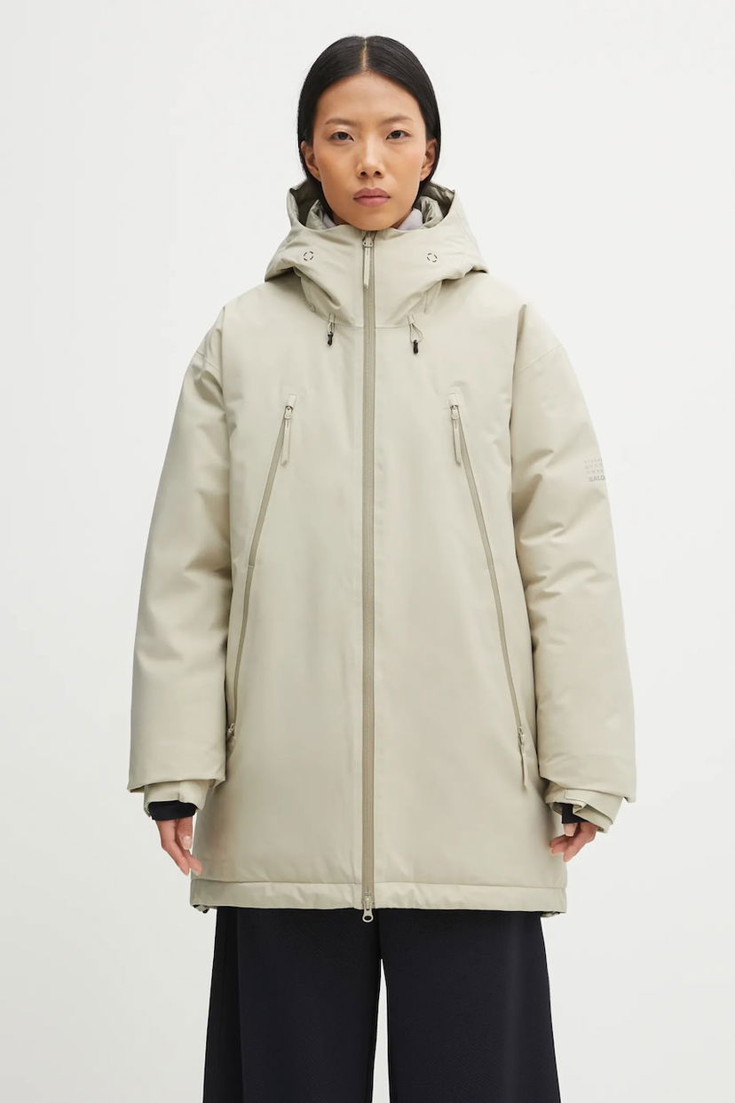 Prešívaná bunda Maison Margiela MM6 Maison Margiela x Salomon Hooded Puffer Jacket Béžová | S52AM0341.M35594.729
