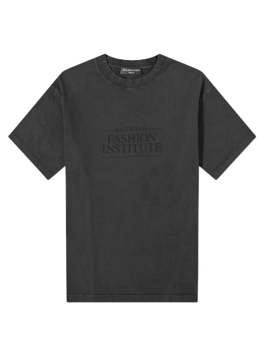 Tričko Balenciaga Fashion Institute Back Print Tee Čierna | 612966-TMVH6-8190
