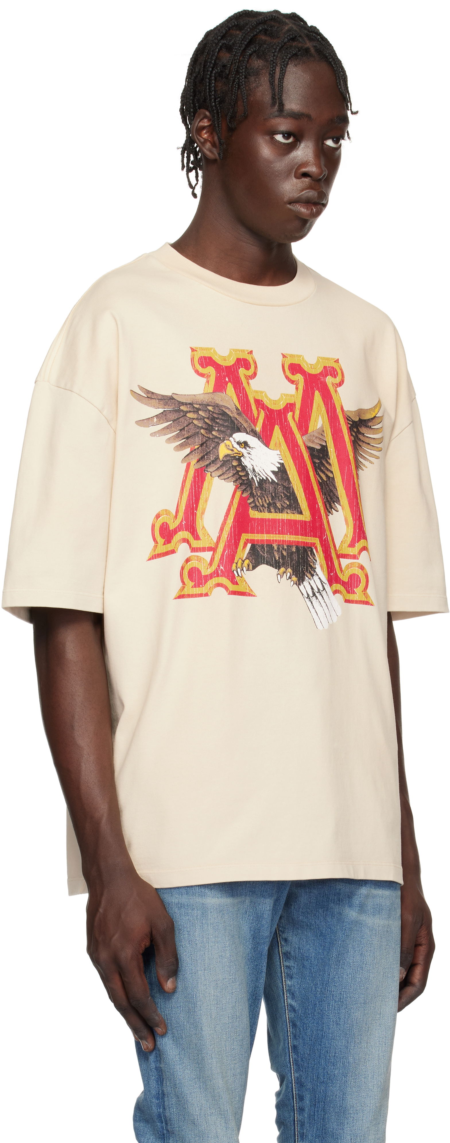 Vintage Eagle Graphic Oversized T-Shirt