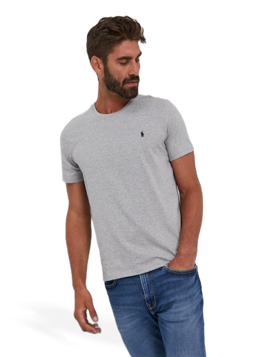 Tričko Polo by Ralph Lauren Cotton T-Shirt Šedá | 714844756003