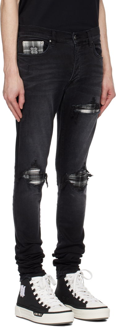 Džínsy AMIRI Quad Plaid MX1 Jeans Modrá | AMDNSY1104, 4