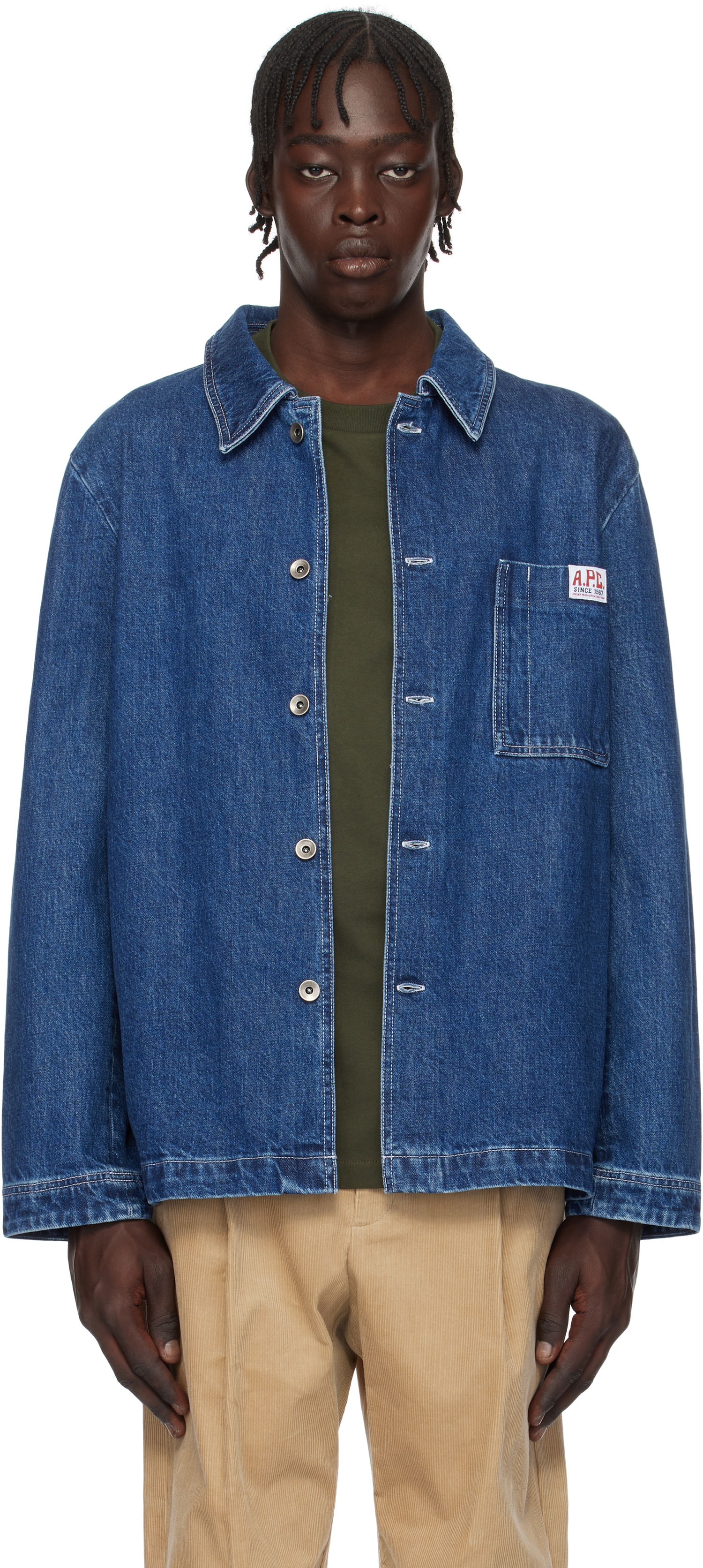 Bunda A.P.C. Denim Jacket Modrá | COHET-H02994, 0