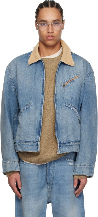 Bunda Maison Margiela Maison Margiela Sports Denim Jacket Modrá | S50AM0636 S30383, 0