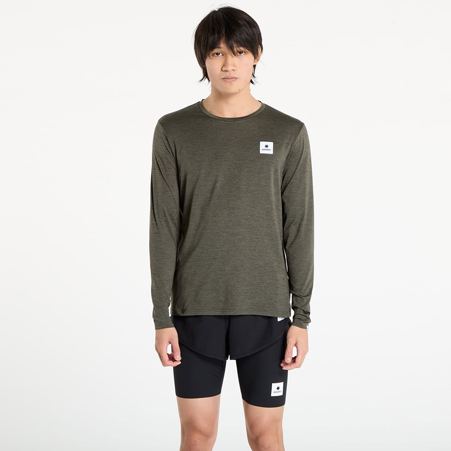 Tričko Saysky SAYSKY Statement Pace Long Sleeve T-Shirt Zelené | OMRLS22C3001, 0