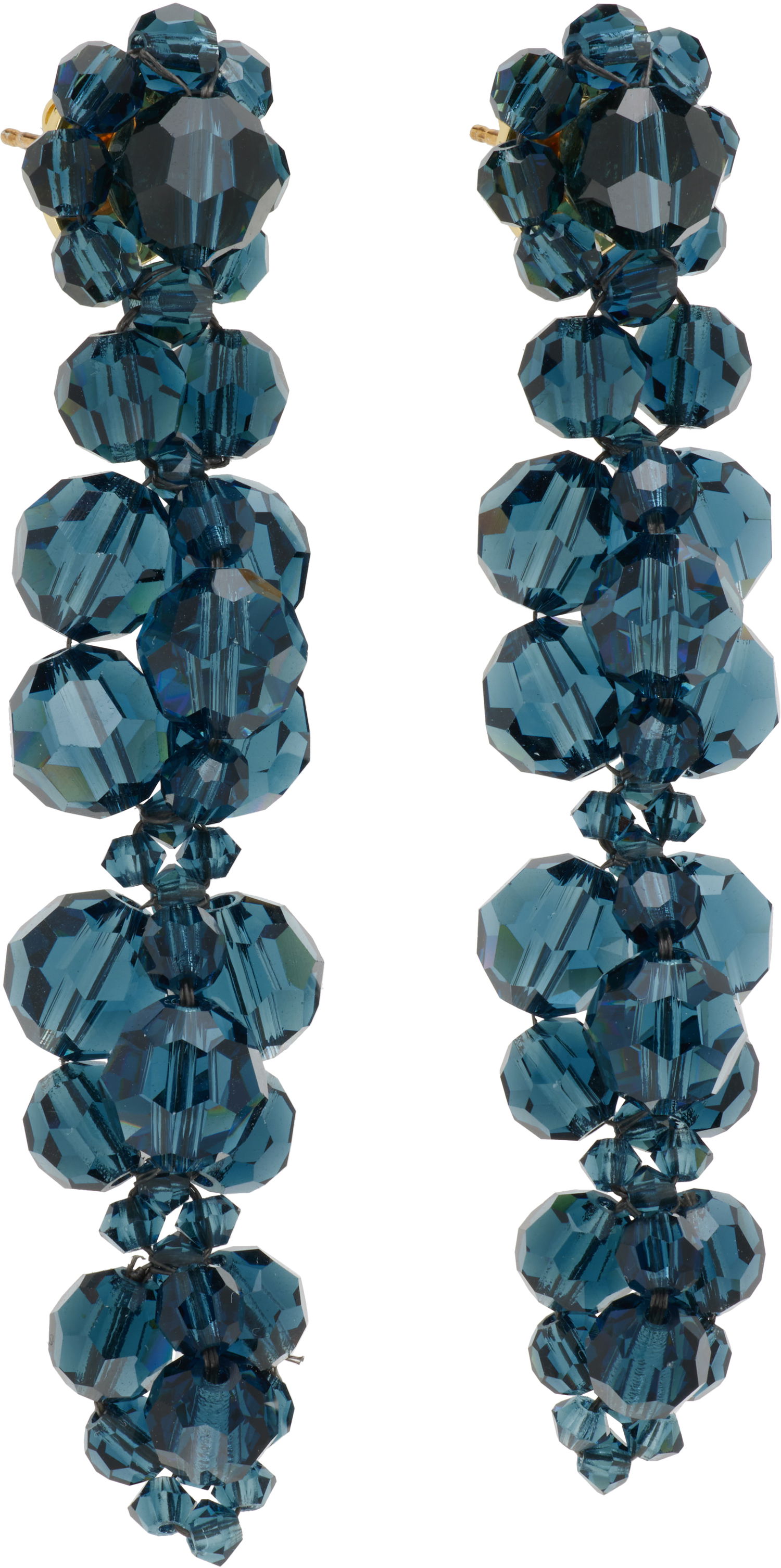 Náušnice Simone Rocha Simone Rocha Cluster Drip Crystal Earrings Modrá | ERG546 0903, 1