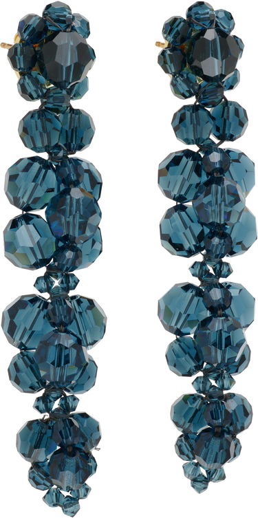 Náušnice Simone Rocha Simone Rocha Cluster Drip Crystal Earrings Modrá | ERG546 0903, 1