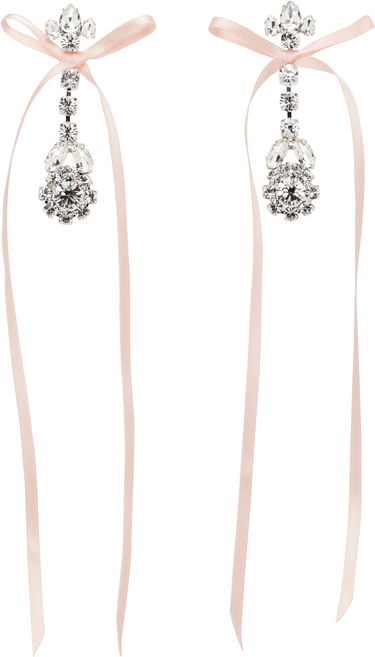 Náušnice Simone Rocha Simone Rocha Victorian Bow Ribbon Drip Earrings Ružová | ERG526 0903, 0