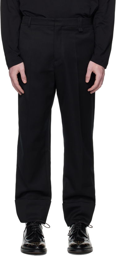 Nohavice Simone Rocha Simone Rocha Cuffed Straight Leg Trousers Čierna | 4175 1217, 0