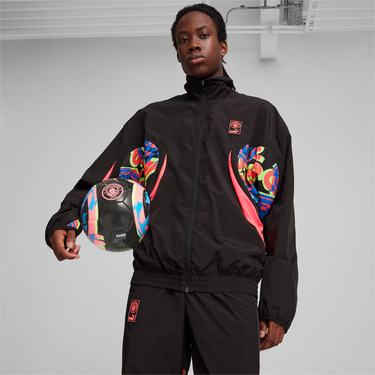 Bunda Puma Manchester City Woven Jacket Čierna | 774402-16, 2