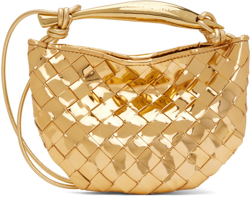 Taška cez rameno Bottega Veneta Mini Sardine Bag Metalická | 744267 V3QM2, 0