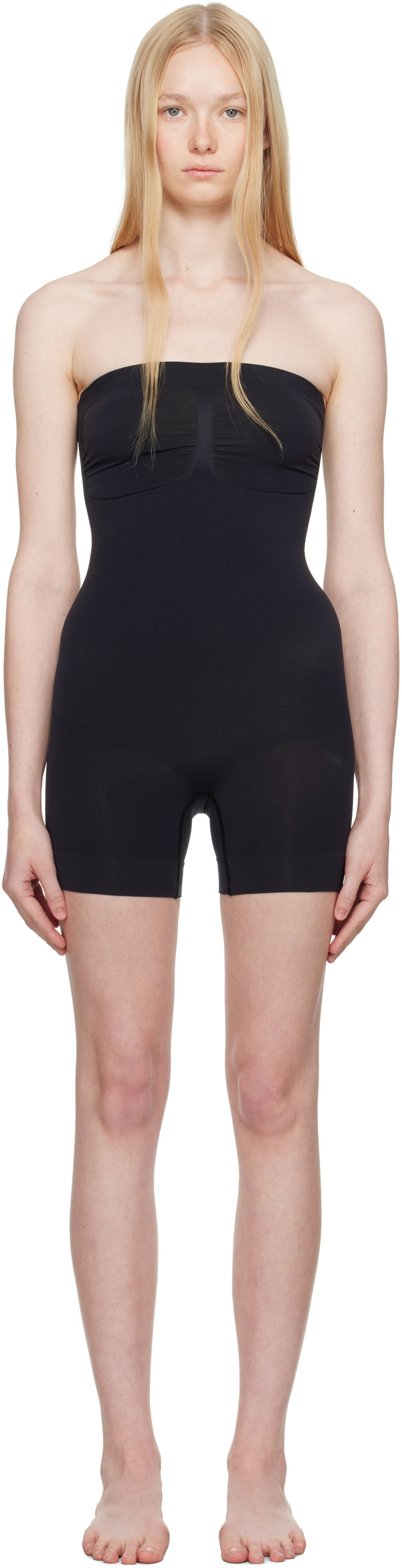 Body SKIMS SKIMS Seamless Sculpt Strapless Shortie Bodysuit Čierna | BD-MDT-2914, 0