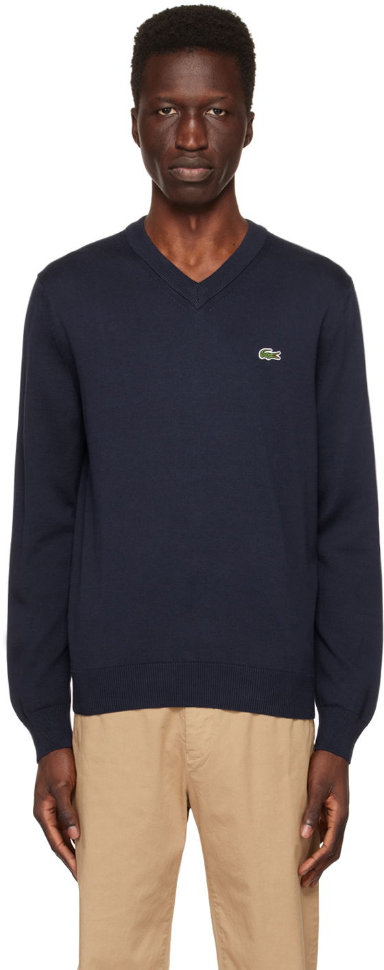 Sveter Lacoste V-Neck Crewneck Navy | AH1951, 0
