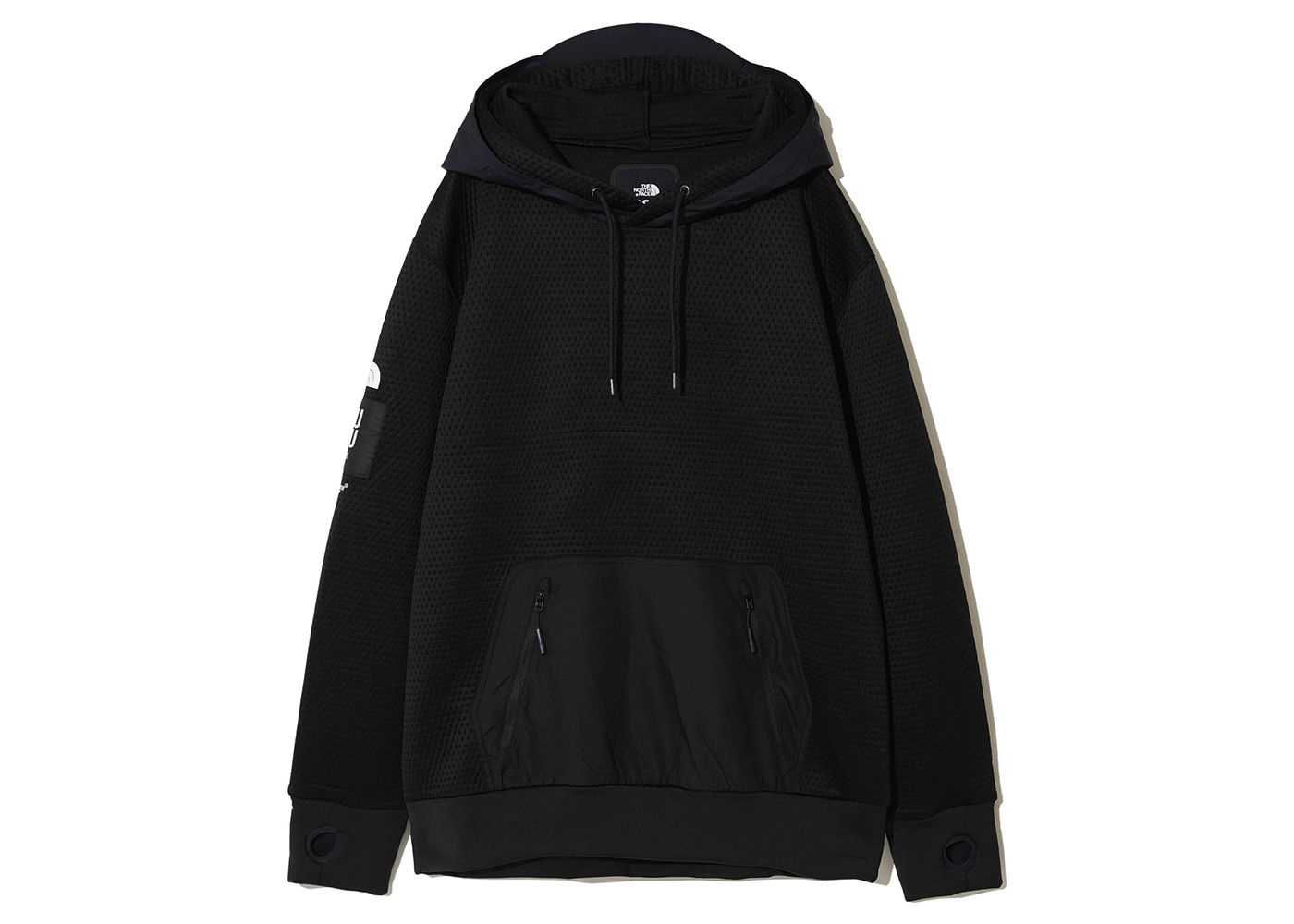 Mikina The North Face Undercover x Soukuu Dotknit Double Hoodie TNF Black/Aviator Navy Čierna | 84SB, 0