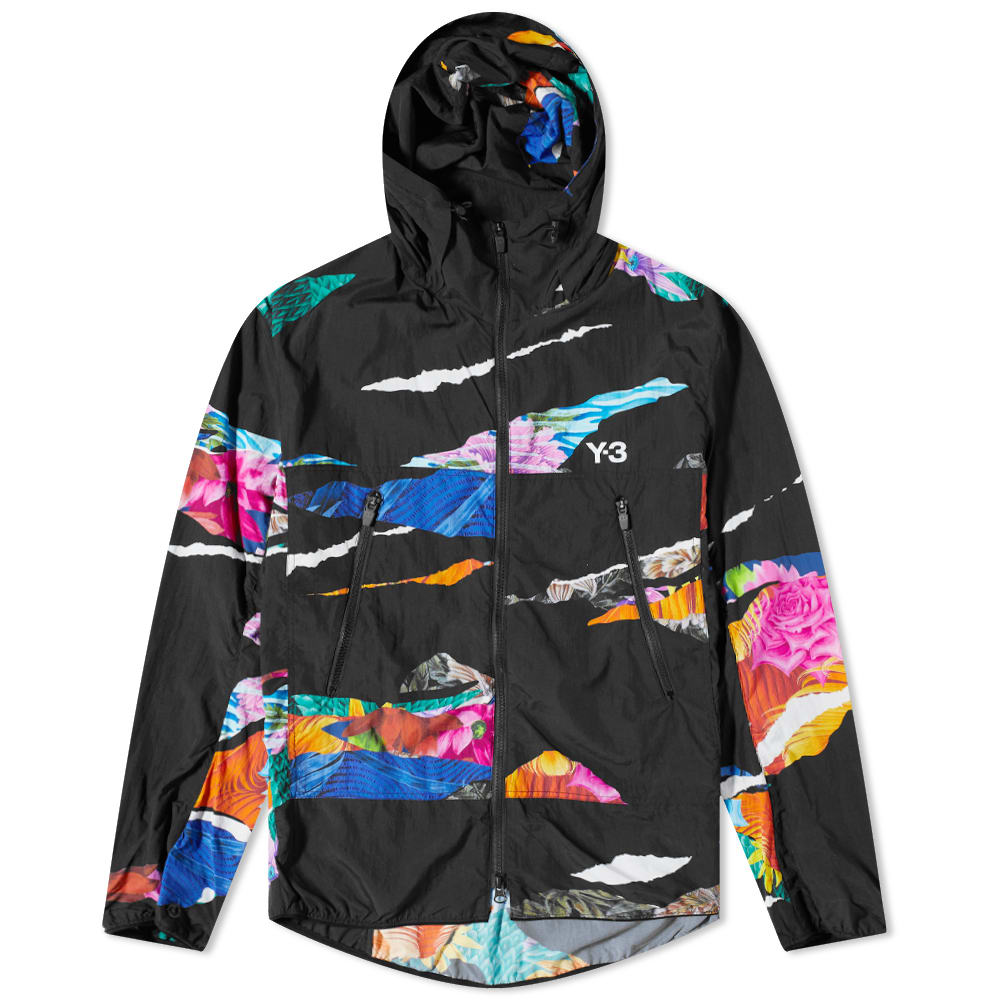 Floral Print Packable Windbreaker