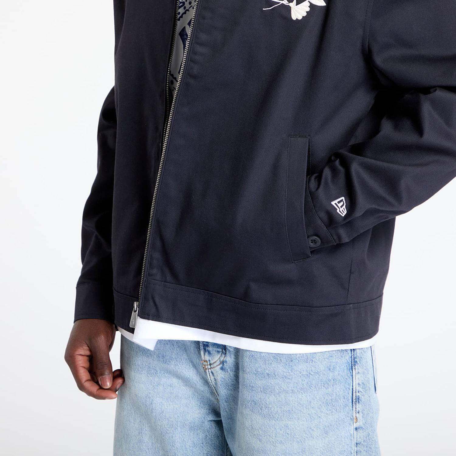 Bunda New Era New Era New York Yankees MLB Collared Jacket Navy | 60667816, 1