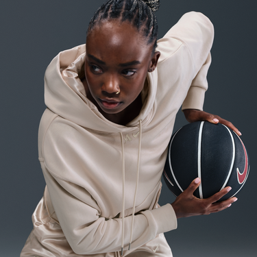 Mikina Nike A'ja Wilson Cropped Basketball Hoodie Béžová | HM7707-008, 2
