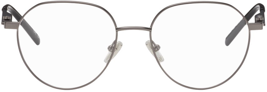 Slnečné okuliare Balenciaga Gunmetal Round Glasses Biela | BB0168O-002, 0