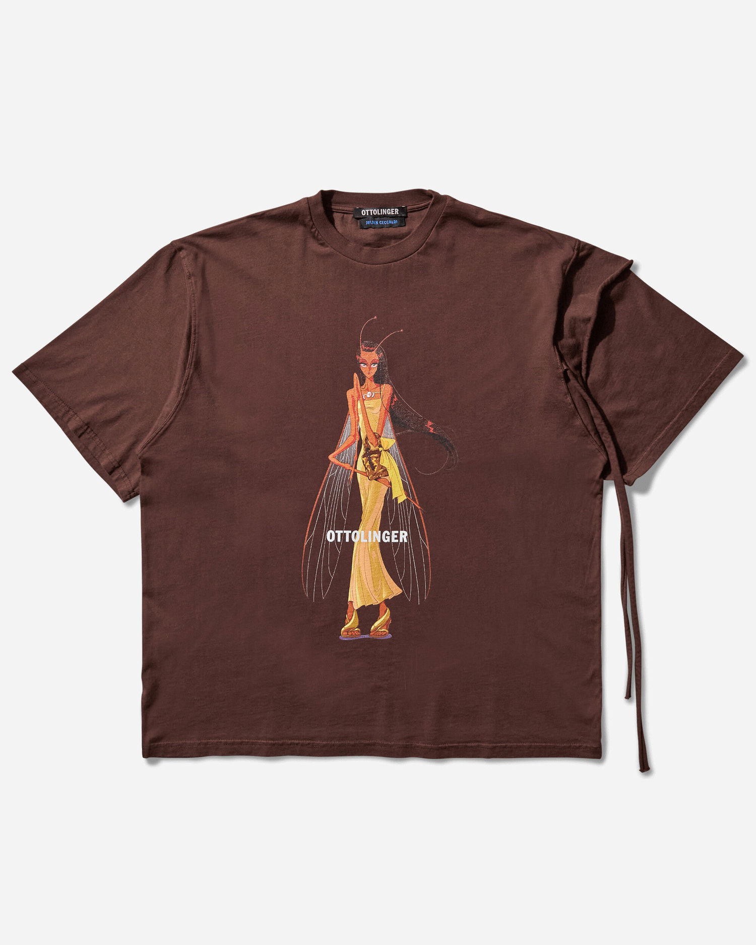 Tričko Ottolinger Julien Ceccaldi Deconstructed Boxy T-Shirt Hnedá | 11510241505 BRW, 1