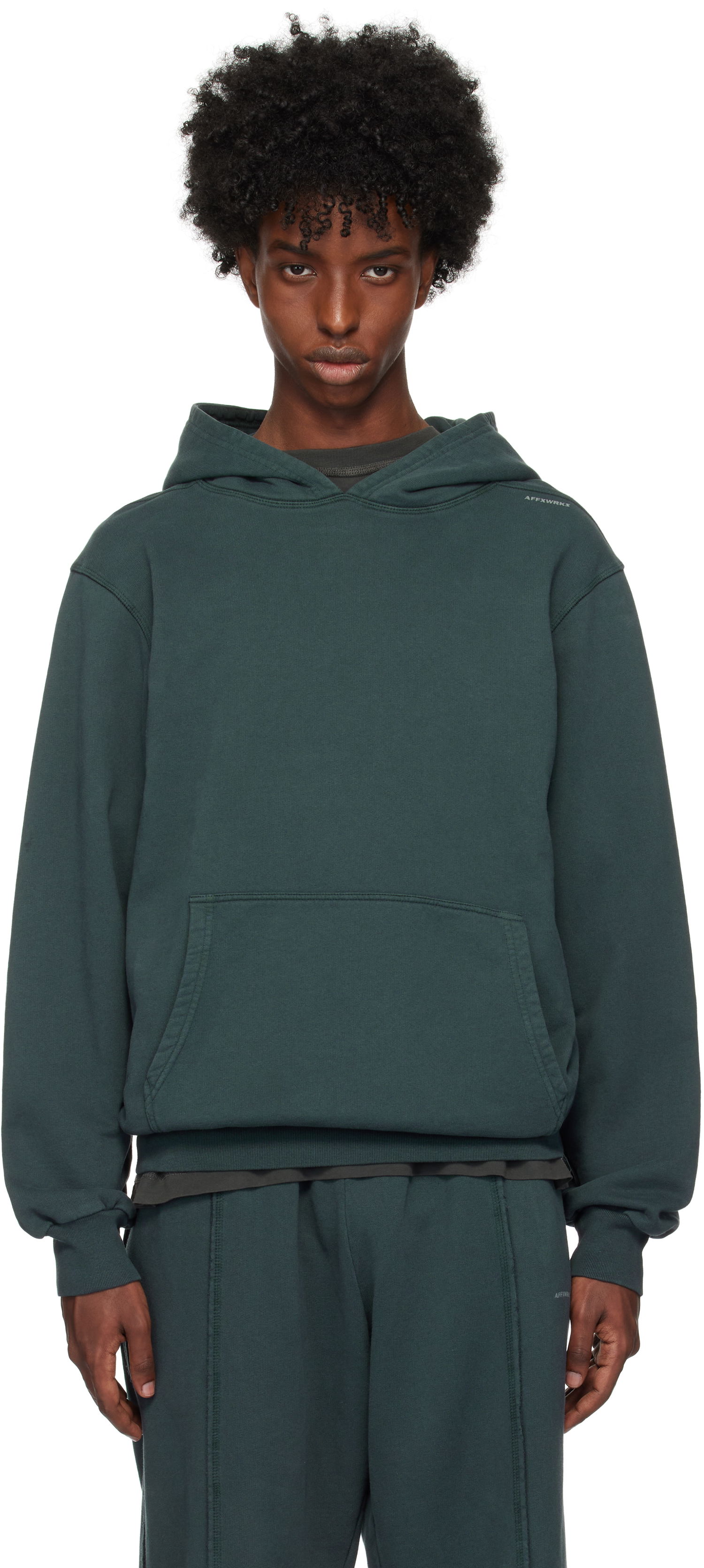 Mikina AFFXWRKS WRKS Hoodie Zelené | FW24HO01V1, 0