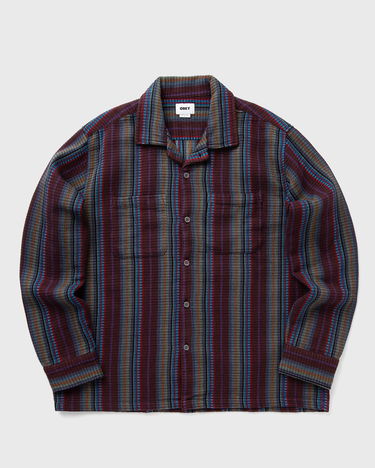 Košeľa OBEY Wanderer Woven Overshirt Červená | 181200403-SEP, 0