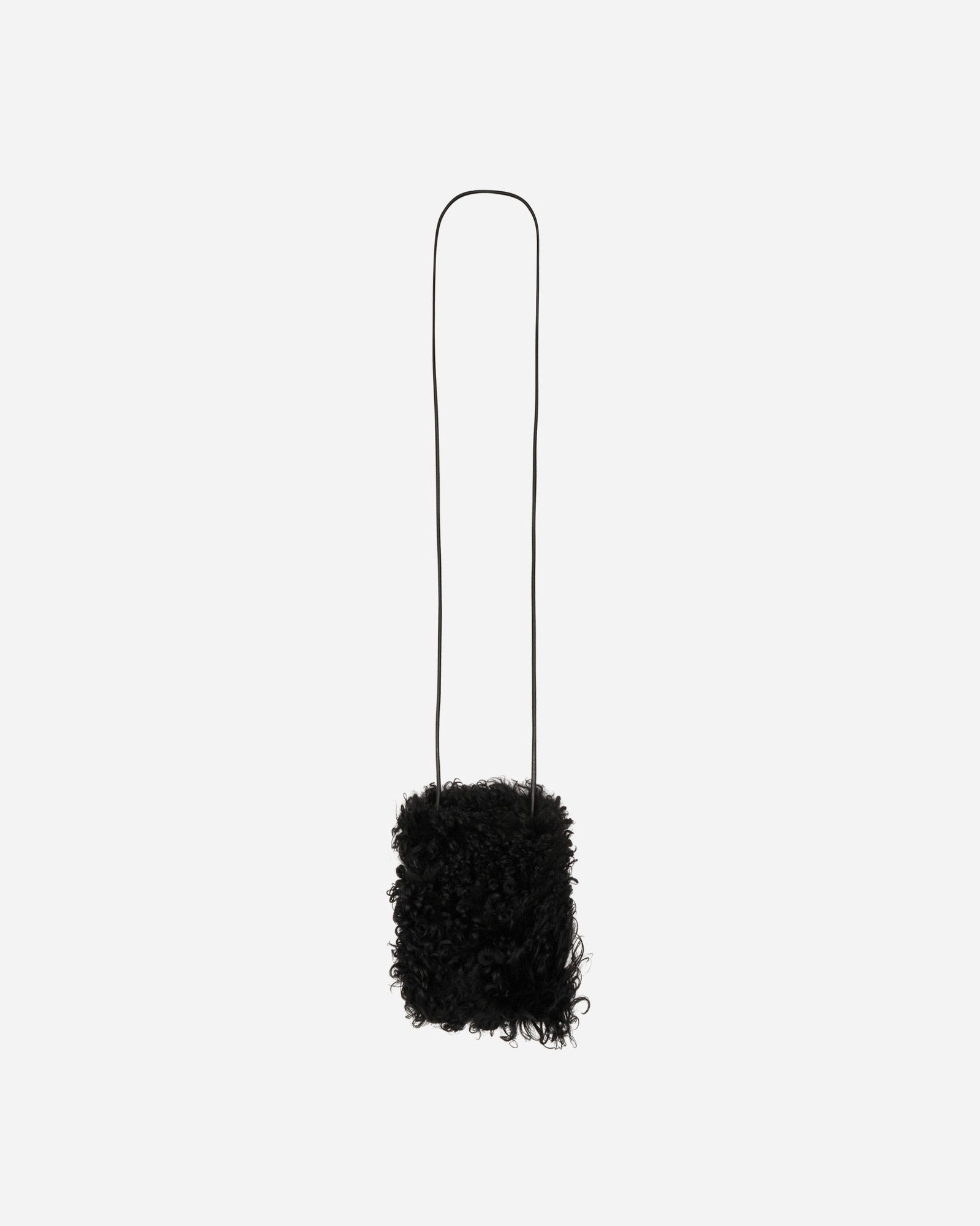 Shearling Phone Pouch Black