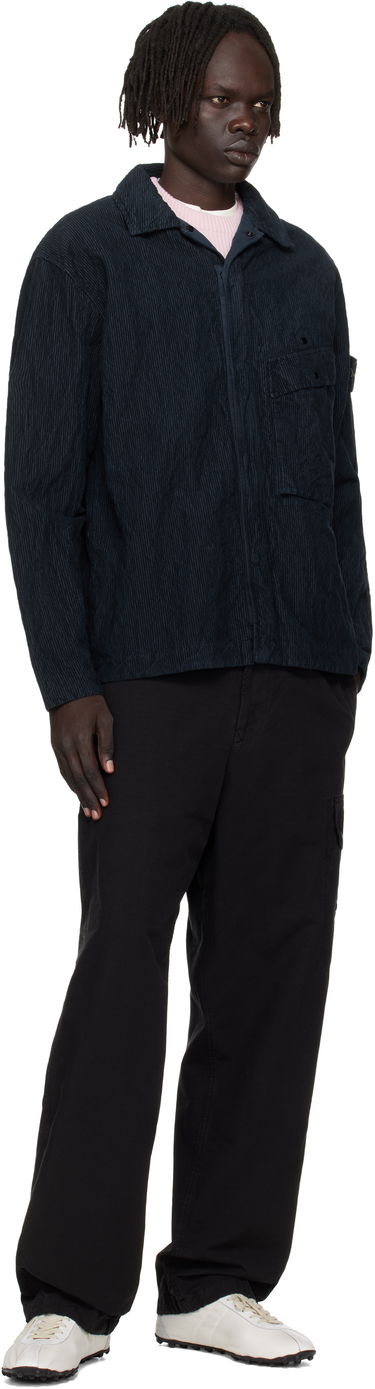 Košeľa Stone Island Wrinkled Corduroy Overshirt Navy | K2S15 1200020 S0229, 4