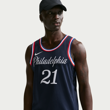 Dres Nike Joel Embiid Philadelphia 76ers NBA City Edition Swingman Jersey Polyester Navy | HM5992-420, 1