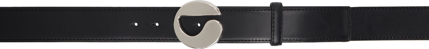 Opasok Coperni Coperni Logo Buckle Leather Belt Čierna | COPBE01F6013, 0