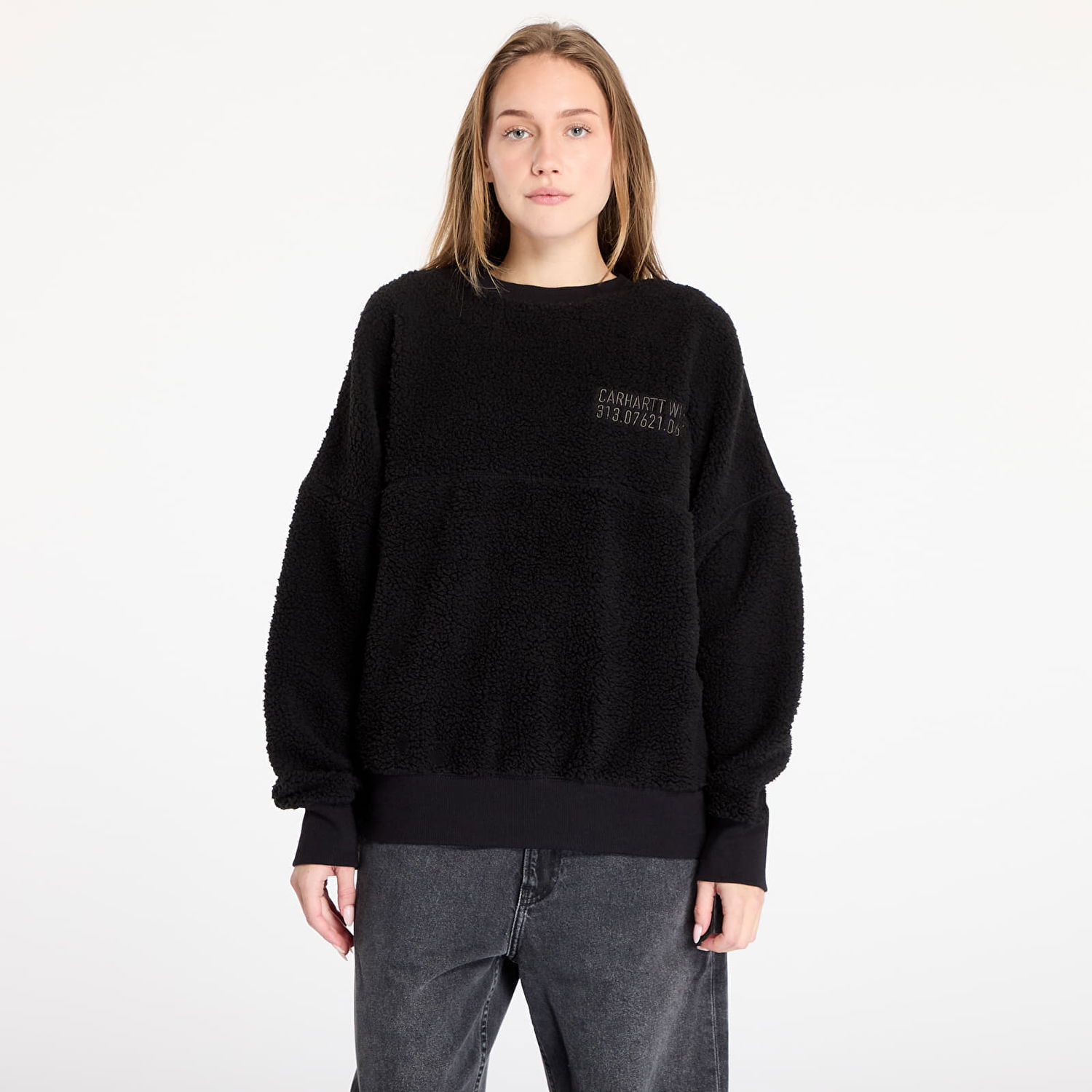 Mikina Carhartt WIP Sweatshirt Coordinate Sweat UNISEX Black/ Grey S Čierna | I033991.0GLXX, 0