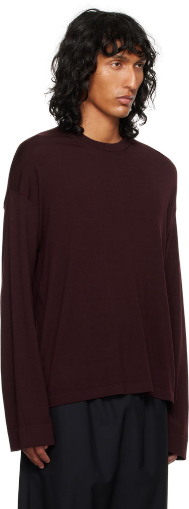 Tričko The Row Belfast Long Sleeve T-Shirt Vínová | 693-Y590, 1