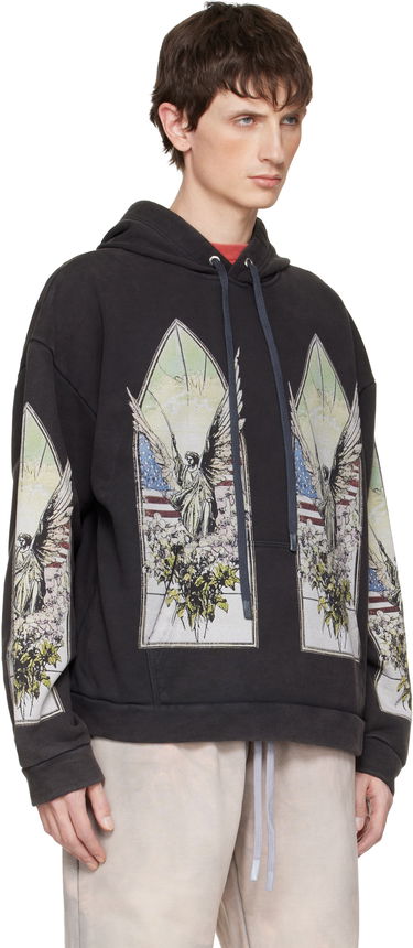 Mikina Who Decides War Demo Stained-Glass Angel Print Hoodie Čierna | 1110100002FW25, 1