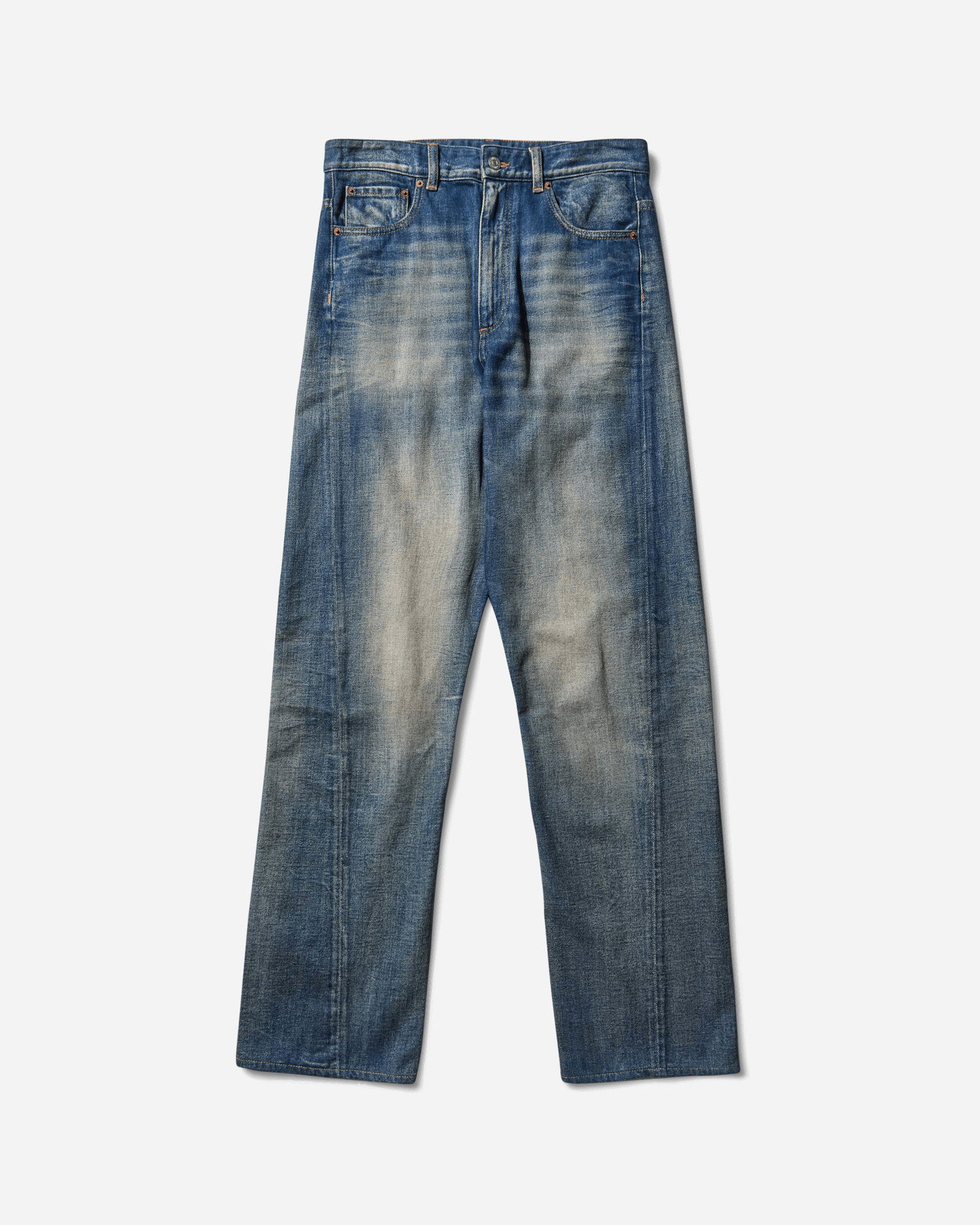 Džínsy Maison Margiela Wide-Leg Washed Denim Jeans Modrá | SH0LA0024 962, 1