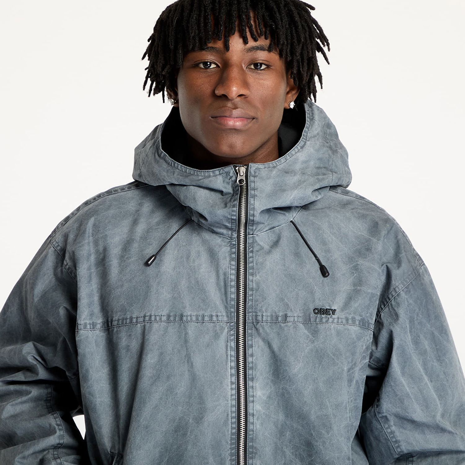 Vetrovka OBEY OBEY Highland Jacket Modrá | 121800589-AHR, 1