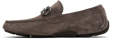 Tenisky a topánky FERRAGAMO Salvatore Ferragamo Gancini Ornament Driver Loafers Šedá | 778798, 2