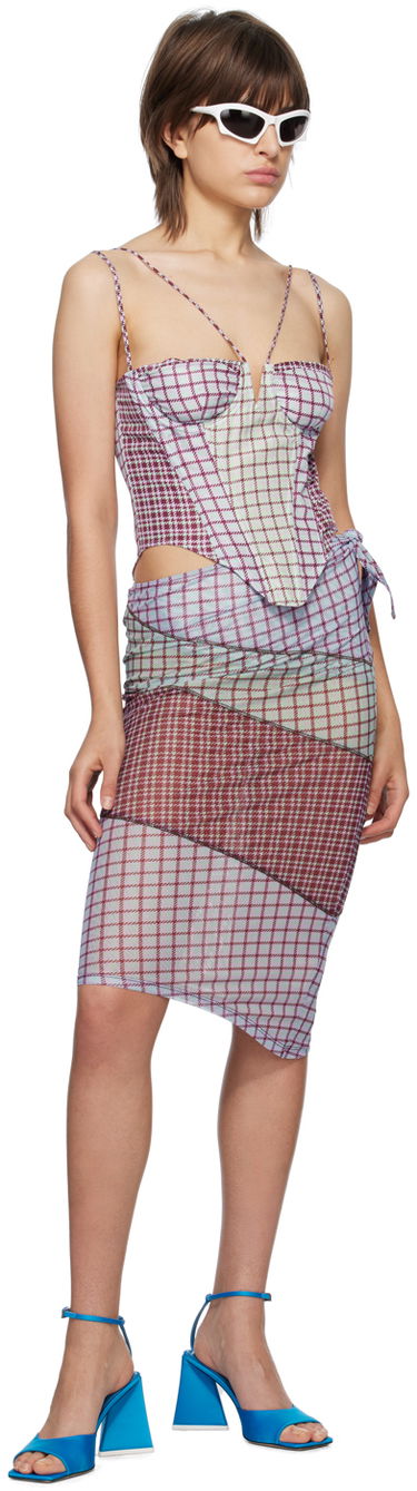 Šaty Miaou Miaou Hannah Jewett Apex Corset Top Fialová | 7046TAFBRS, 3