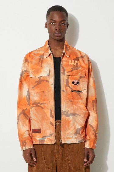 Bunda AAPE by A Bathing Ape AAPE By A Bathing Ape Camo Print Jacket Oranžová | AAPLJM7644XAM, 0