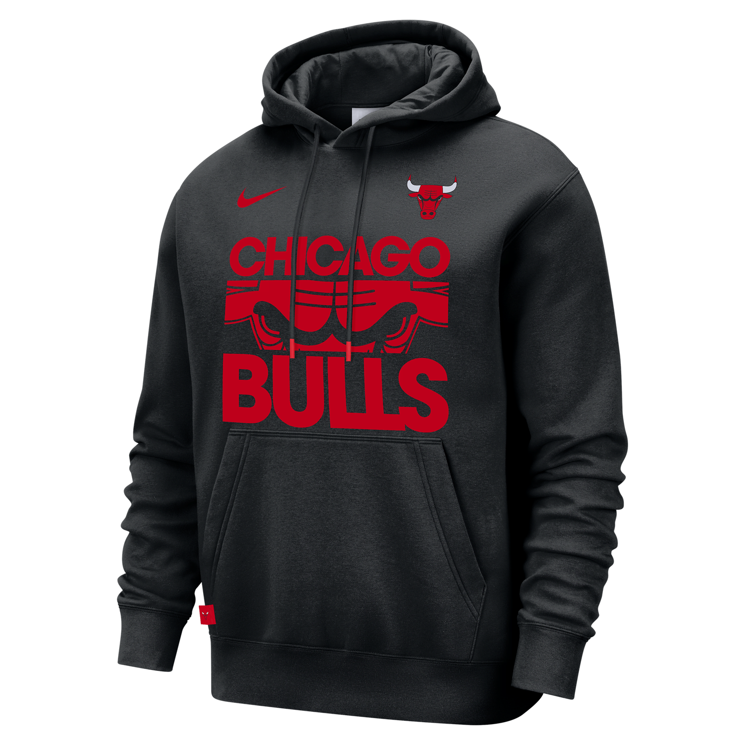 Mikina Nike NBA Chicago Bulls Club Courtside Hoodie Čierna | FZ7687-010, 0