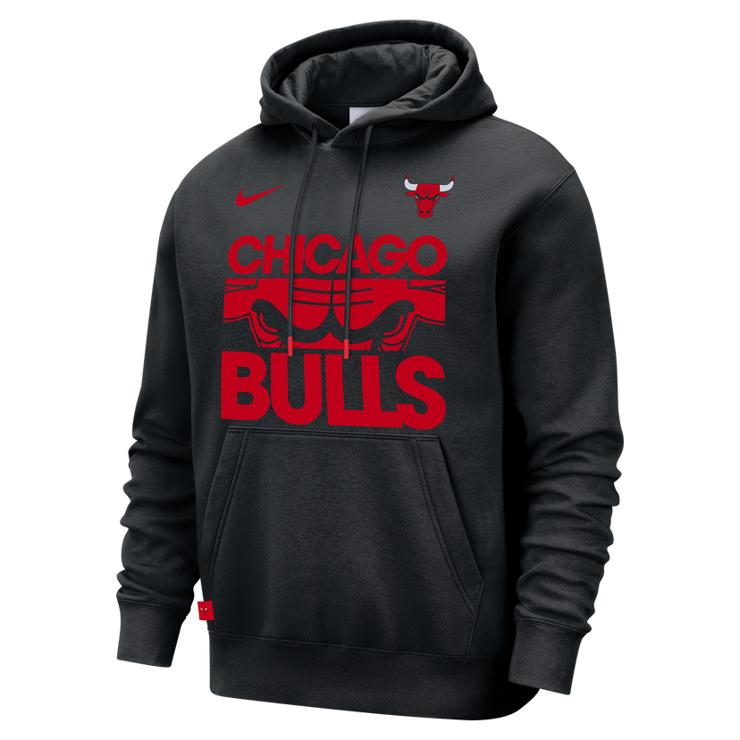 Mikina Nike NBA Chicago Bulls Club Courtside Hoodie Čierna | FZ7687-010