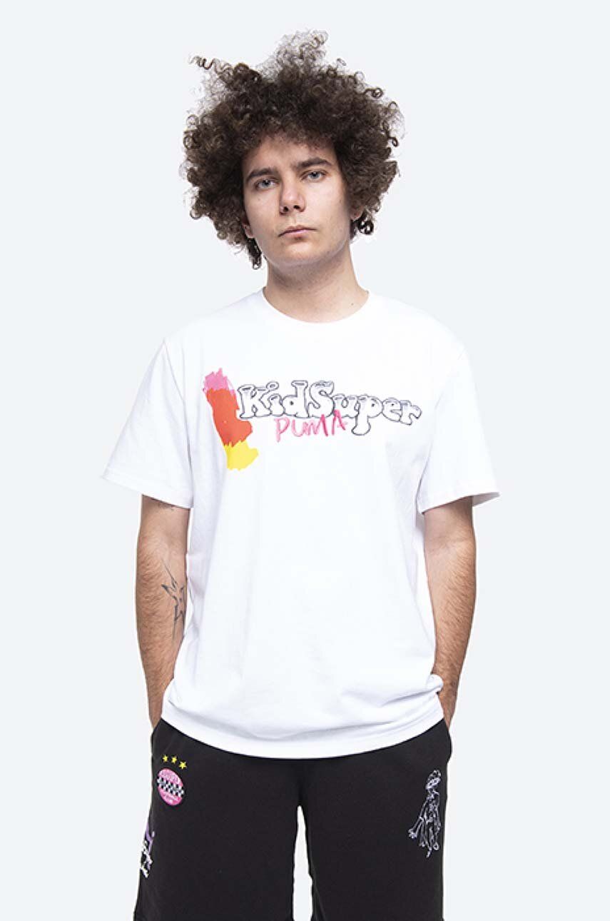 Tričko Puma Studio Print T-Shirt Biela | 530410.02, 0
