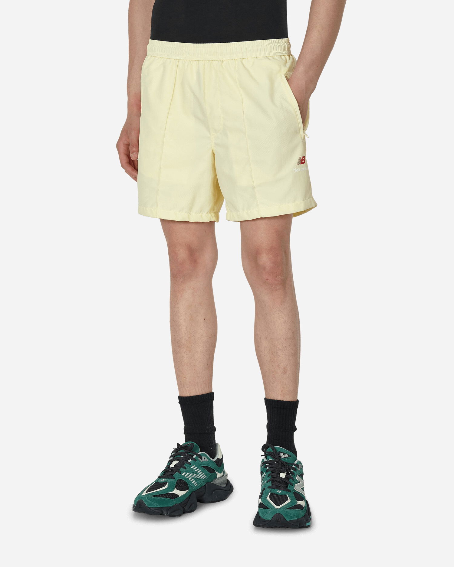 Šortky New Balance Made in USA Pintuck Short Béžová | MS31541-DGL, 1