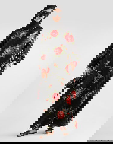 Nohavice Dolce & Gabbana Rose Bouquet-print Vanity Twill Trousers Collection Rôznofarebný | FTDIATIS11GHN5ZN, 1